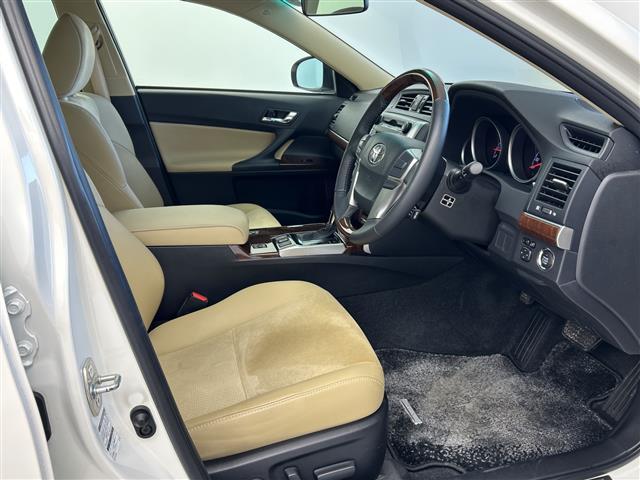 マークX プレミアム 純正オーディオ CD AUX FM AM ハーフレザーシート パワーシート シートヒーター クルーズコントロール MTモード付AT LEDヘッドライト オートライト フォグライト スマートキー(21枚目)