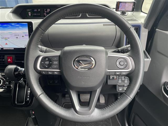 タント カスタムＲＳ　禁煙車／純正９型ナビ／全方位カメラ／両側電動スライドドア／クリアランスソナー／追従クルーズコントロール／ＥＴＣ／ハーフレザー／シートヒーター／ドライブレコーダー／衝突被害軽減ブレーキ／ＬＥＤライト（10枚目）