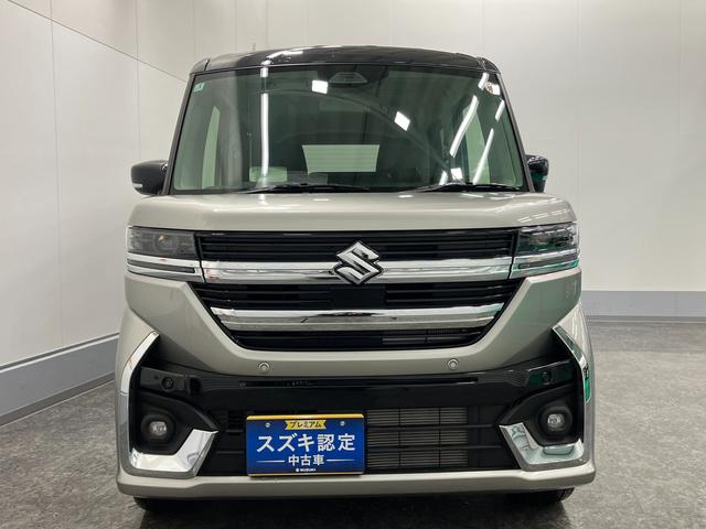 スペーシアカスタム カスタム HYBRID XSターボ LEDヘッドランプ オートライト スライドドア プッシュスタート シートヒーター オートエアコン 衝突被害軽減システム アイドリングストップ 横滑り防止機能 衝突安全ボディ(4枚目)