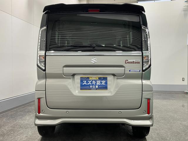 スペーシアカスタム カスタム HYBRID XSターボ LEDヘッドランプ オートライト スライドドア プッシュスタート シートヒーター オートエアコン 衝突被害軽減システム アイドリングストップ 横滑り防止機能 衝突安全ボディ(5枚目)