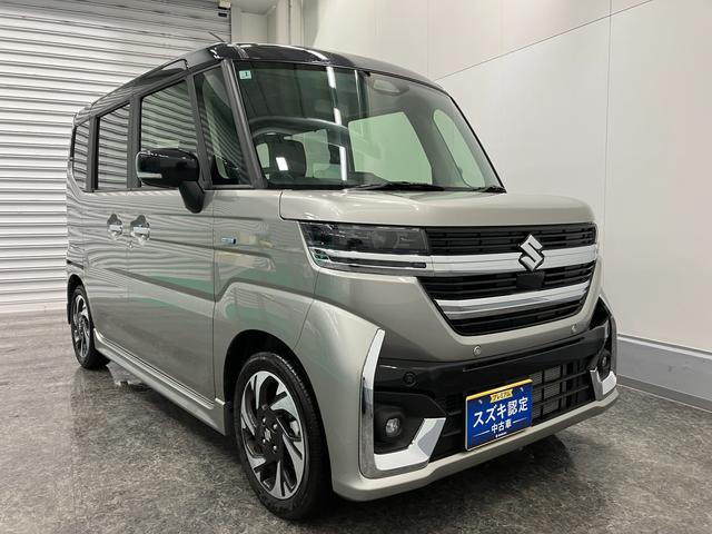スペーシアカスタム カスタム HYBRID XSターボ LEDヘッドランプ オートライト スライドドア プッシュスタート シートヒーター オートエアコン 衝突被害軽減システム アイドリングストップ 横滑り防止機能 衝突安全ボディ(8枚目)