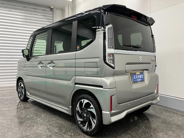 スペーシアカスタム カスタム HYBRID XSターボ LEDヘッドランプ オートライト スライドドア プッシュスタート シートヒーター オートエアコン 衝突被害軽減システム アイドリングストップ 横滑り防止機能 衝突安全ボディ(11枚目)