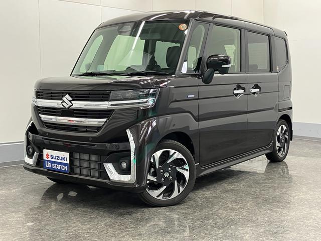 スペーシアカスタム カスタム HYBRID XS 4WD 衝突被害軽減ブレーキ LEDヘッドランプ オートライト スライドドア プッシュスタート シートヒーター オートエアコン 衝突被害軽減システム アイドリングストップ 横滑り防止機能 衝突安全ボディ ステアリングヒーター(14枚目)