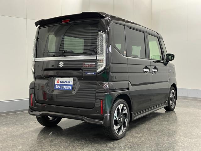 スペーシアカスタム カスタム HYBRID XS 4WD 衝突被害軽減ブレーキ LEDヘッドランプ オートライト スライドドア プッシュスタート シートヒーター オートエアコン 衝突被害軽減システム アイドリングストップ 横滑り防止機能 衝突安全ボディ ステアリングヒーター(15枚目)