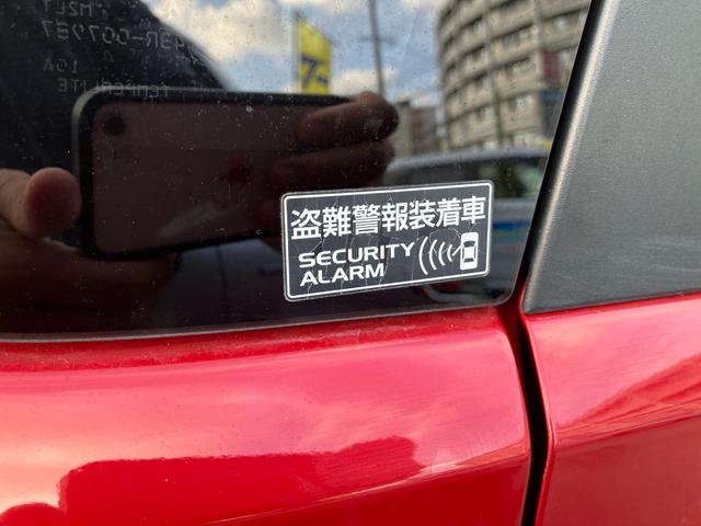 盗難警報装着車