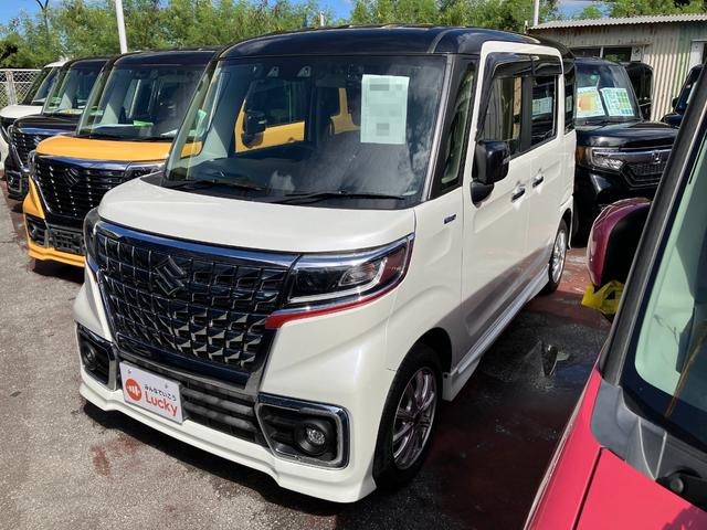 スペーシアカスタム ハイブリッドXS 両側パワ-スライドドア USB入力 電動ミラー 車線逸脱 スマキー ソナー クルーズコントロール キーレスエントリー アイドルストップ オートハイビーム シートH フルフラットシート ナビTV AUX(6枚目)