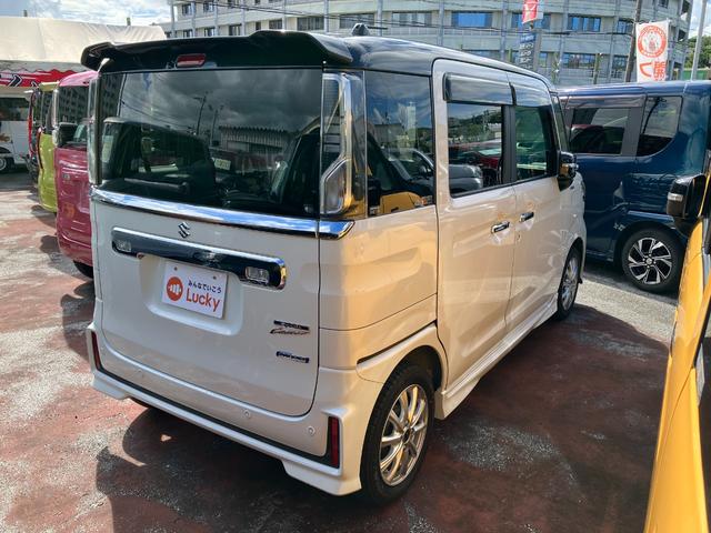 スペーシアカスタム ハイブリッドXS 両側パワ-スライドドア USB入力 電動ミラー 車線逸脱 スマキー ソナー クルーズコントロール キーレスエントリー アイドルストップ オートハイビーム シートH フルフラットシート ナビTV AUX(8枚目)
