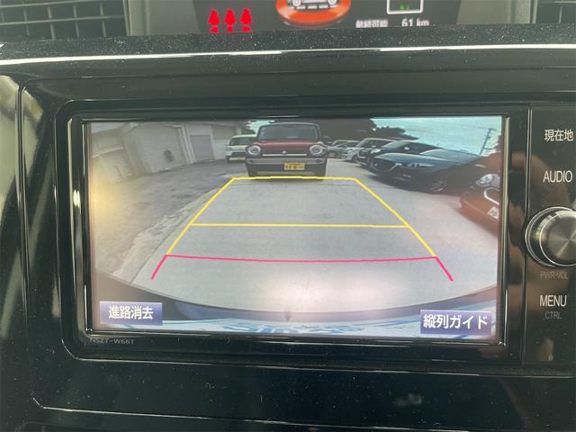 バックカメラ装着済!死角になりやすい後方もとても見やすいです☆車庫入れに自信がない方や縦列駐車が苦手な方にも、オススメな機能です!安心度もアップ!