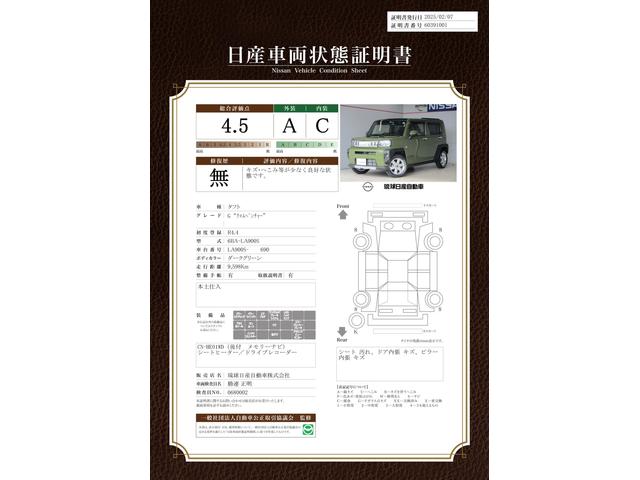 車両状態評価書