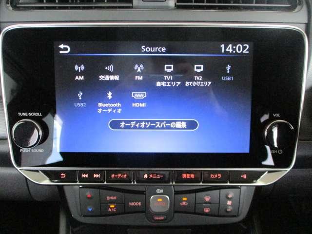 ■ＡＭ／ＦＭ／Ｂｌｕｅｔｏｏｔｈオーディオ／地デジＴＶ／ＵＳＢ１／ＵＳＢ２／ＨＤＭＩ。