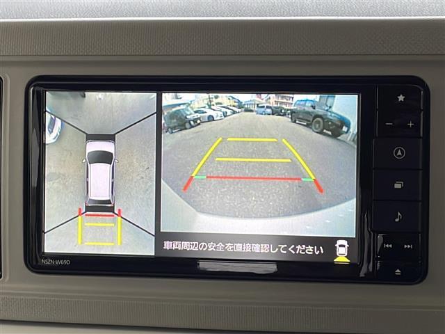 【　全方位カメラ　】上から見下ろしたように駐車が可能です。安心して縦列駐車も可能です♪