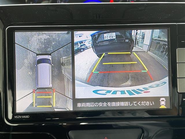 【　全方位カメラ　】上から見下ろしたように駐車が可能です。安心して縦列駐車も可能です♪