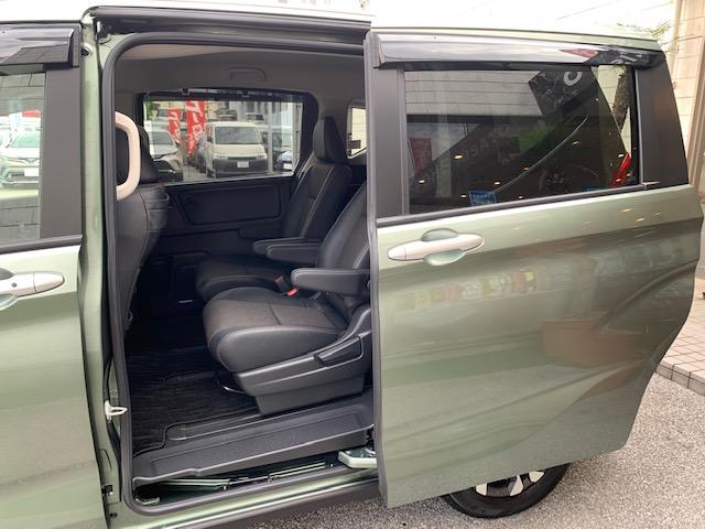 フリードハイブリッド ハイブリッド・クロスターホンダセンシング OP10年保証対象車 純正9インチナビ 前後ドライブレコーダー ハーフレザーシート ビルトインETC 両側パワースライドドア LEDヘッドライト レーダークルーズコントロール シートヒーター(53枚目)