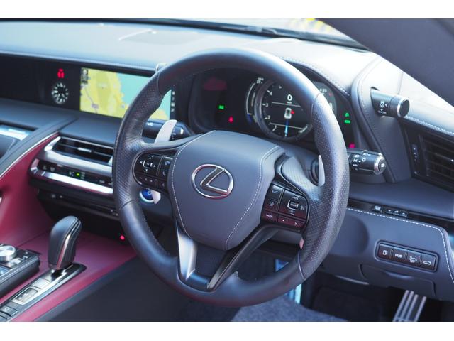 ＬＣ ＬＣ５００ｈ　Ｌパッケージ　買取直販　ＯＰ２１インチ　ガラスパノラマルーフ　ＨＵＤ　ＴＶキャンセラー　ドライブレコーダー　赤革　セーフティシステム　ＥＴＣ　Ｂカメラ　ＬＥＤヘッド　ＢＴオーディオ　ＤＶＤ再生　スマートキー（19枚目）