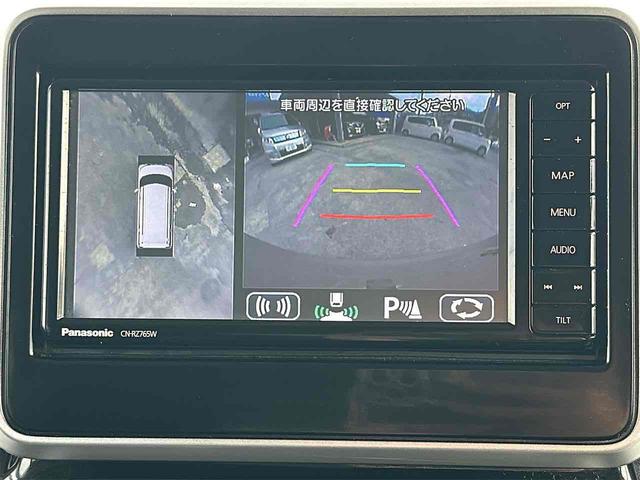 【全周囲カメラ】真上から車を見たようにモニターで確認ができる。是非実際の車で体感してみてください。