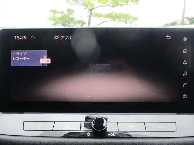 純正ドライブレコーダー前後付！（ＤＨ５-Ｓ）。１２．３インチディスプレイに表示されます。万が一の時には自身を守る証拠になります。