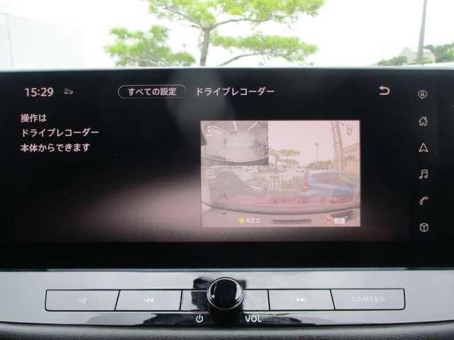 純正ドライブレコーダー前後付！（ＤＨ５-Ｓ）。１２．３インチディスプレイに表示されます。万が一の時には自身を守る証拠になります。