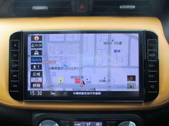 ■９インチ高解像度大型ナビ搭載。フルセグＴＶ／ＣＤ／ＤＶＤ／Ｂｌｕｅｔｏｏｔｈ／ミュージックストッカー／アラウンドビューモニター。　どこに行くにもあると便利なナビ！