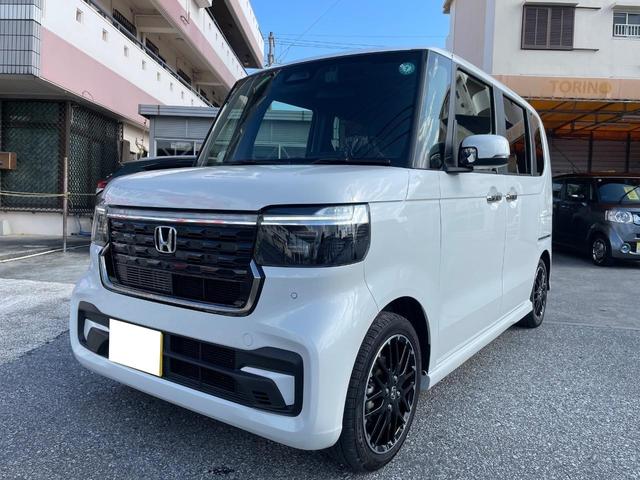 N-BOXカスタム ターボコーディネートスタイル 最上位モデル 特別仕様車 本土車両 ギャザス純正9インチナビ フルセグTV CarPlay Bluetooth USB ETC 純正ドライブレコーダー バックモニター コーディネート専用デザインシート(3枚目)