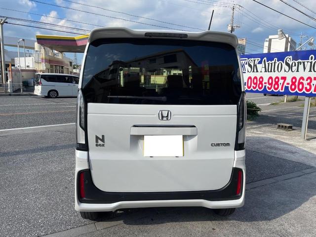 N-BOXカスタム ターボコーディネートスタイル 最上位モデル 特別仕様車 本土車両 ギャザス純正9インチナビ フルセグTV CarPlay Bluetooth USB ETC 純正ドライブレコーダー バックモニター コーディネート専用デザインシート(6枚目)