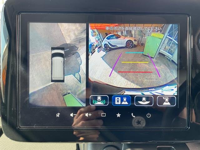 全方位モニター完備！オーディオ機能もフルセグＴＶやＣａｒＰｌａｙ＆Ｂｌｕｅｔｏｏｔｈにて音楽視聴やｉＰｈｏｎｅの使用など内容が充実しています！