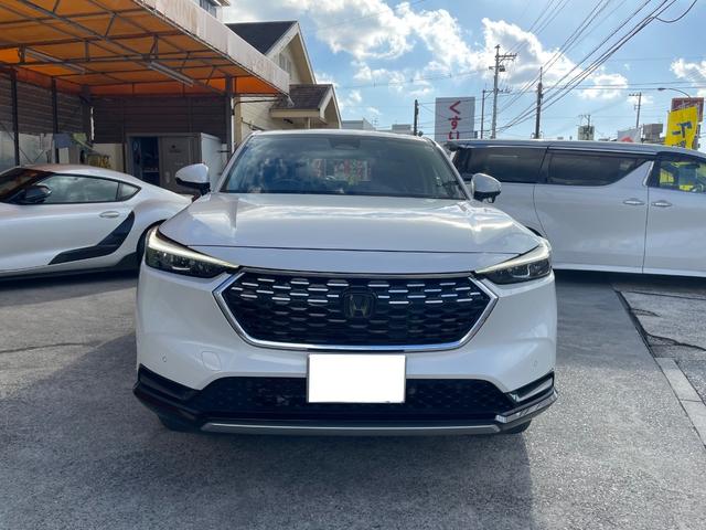 ヴェゼル ｅ：ＨＥＶ　Ｚ　本土車両　ワンオーナー車　ギャザス純正９インチナビ　フルセグＴＶ　ＣａｒＰｌａｙ　Ｂｌｕｅｔｏｏｔｈ　ＥＴＣ２．０　バックモニター　パワーバックドア　ワイヤレス充電　ブラインドスポットモニター（2枚目）