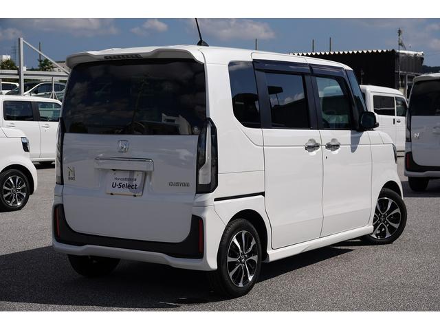 Ｎ－ＢＯＸカスタム コーディネートスタイル　純正ナビ　ドラレコ前　スマートキー、ＥＴＣ、アルミホイール、リアカメラ、カーナビ、ＴＶ、フロアマット、ドアバイザー、リアシートスライド、両側スライドドア、あんしんパッケージ　防錆済　オートクルーズ（8枚目）