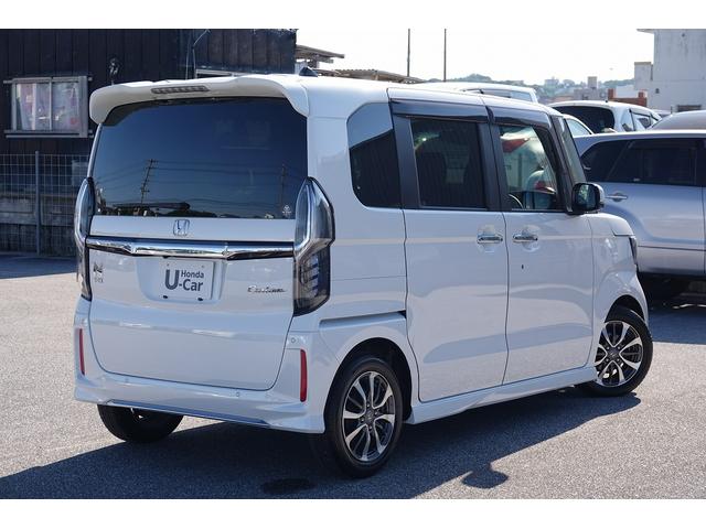 N-BOXカスタム L 純正ナビ スマートキー、ETC、リアカメラ、カーナビ、オーディオCD、TV、フロアマット、ドアバイザー 防錆済 サイドエアバッグ ナビTV Aストップ シートヒータ キーフリーシステム LEDライト(8枚目)