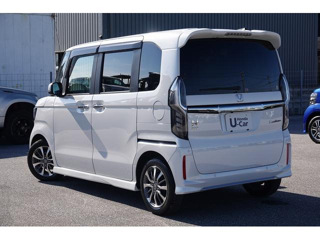N-BOXカスタム L 純正ナビ スマートキー、ETC、リアカメラ、カーナビ、オーディオCD、TV、フロアマット、ドアバイザー 防錆済 サイドエアバッグ ナビTV Aストップ シートヒータ キーフリーシステム LEDライト(9枚目)