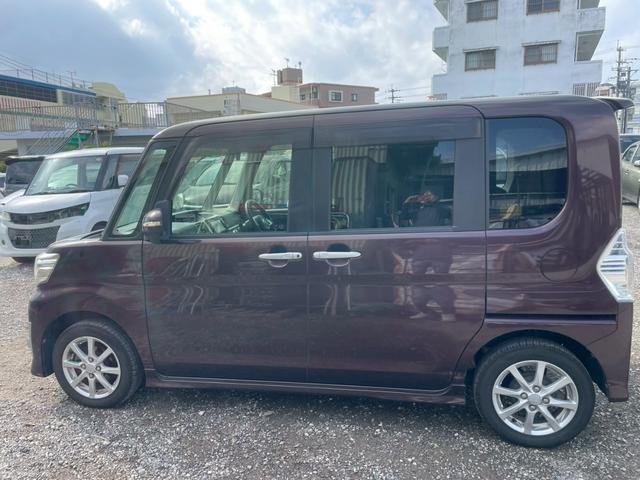 タント カスタムX SA 本土車両 左側パワースライドドア プッシュスタート スマートキー 電動格納ミラー 純正アルミホイール(14枚目)