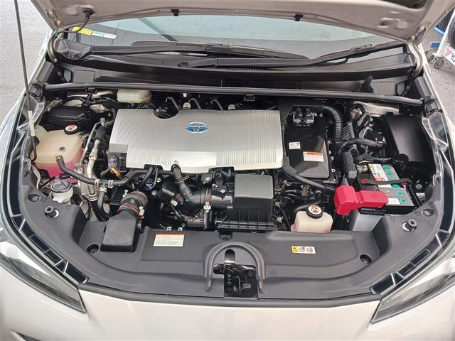 プリウス S メモリーナビ ミュージックプレイヤー接続可 バックカメラ 衝突被害軽減システム ETC LEDヘッドランプ(12枚目)