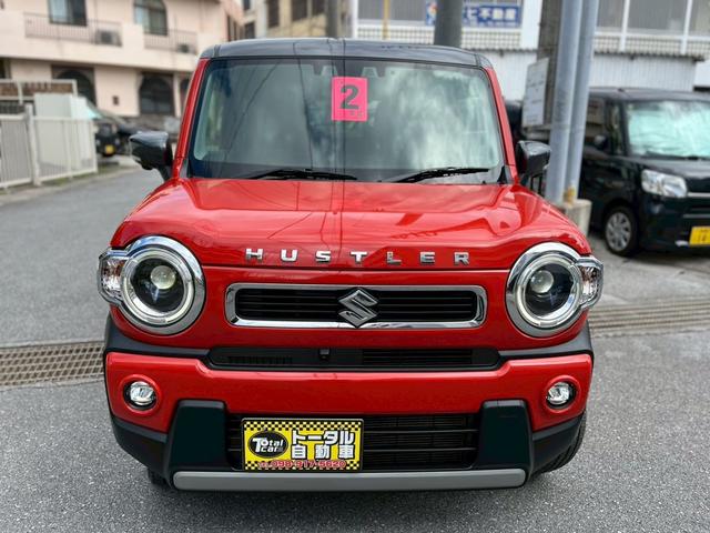 ハスラー ハイブリッドＸターボ　パドルシフト　スマートキー　プッシュスタート　ＬＥＤヘッドライト　ＬＥＤフォグランプ　純正ナビ　フルセグＴＶ　全周囲カメラ　ＥＴＣ　本土無事故車両