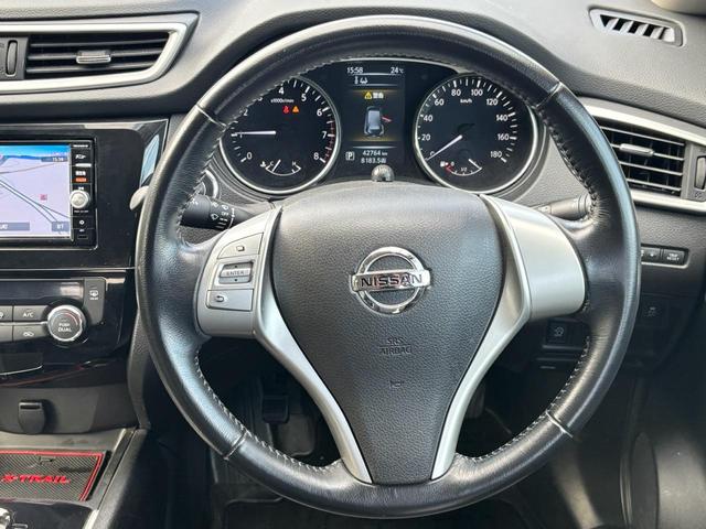 エクストレイル ２０Ｘ　エマージェンシーブレーキパッケージ　ナビ　ＴＶ　バックカメラ　Ｂｌｕｅｔｏｏｔｈ対応　横滑り防止　前席シートヒーター　電動格納ミラー　オートエアコン（9枚目）