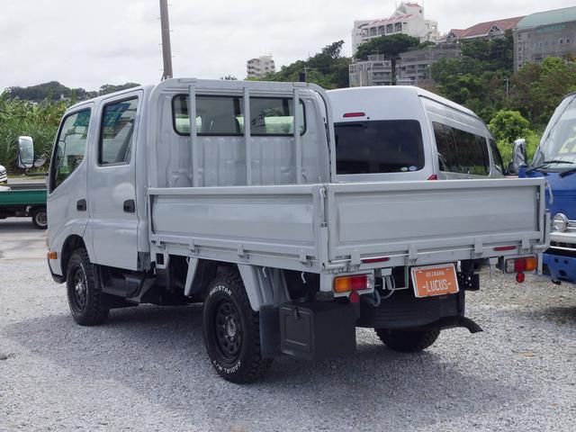 ダイナトラック Ｗキャブ４ＷＤ　積載１ｔ　軽油　ＡＴ　内地中古　荷台寸法長さ２０８ｃｍ幅１６０ｃｍ高さ３８ｃｍ　ＰＳ　ＰＷ　ＡＣ　６人乗り　　ＥＴＣ（5枚目）