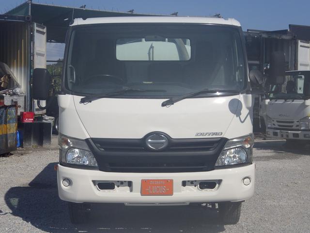 デュトロ 散水車　積載４ｔ　軽油　６ＭＴ　内地中古　ＰＳ　ＰＷ　ＡＣ　ＰＴＯ式ポンプ　エアバック　ＡＢＳ