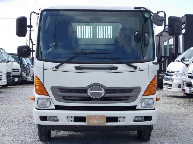 日野　レンジャー　ダンプ　積載３．６ｔ　軽油　６速ＭＴ　内地中古　ＰＳ　ＰＷ　ＡＣ　左側電動格納ミラー　コボレーン