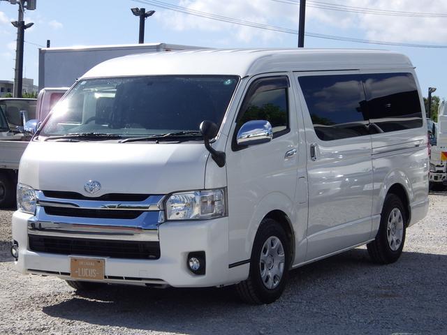 ハイエースワゴン ＧＬ　１０人乗　ガソリン　インパネＡＴ　ＰＳ　ＰＷ　ＡＣ　プッシュスタート　スマートキー　アルパインカーナビ　アルパインフリップダウンモニター　リアエアコン　左電動スライドドア（3枚目）