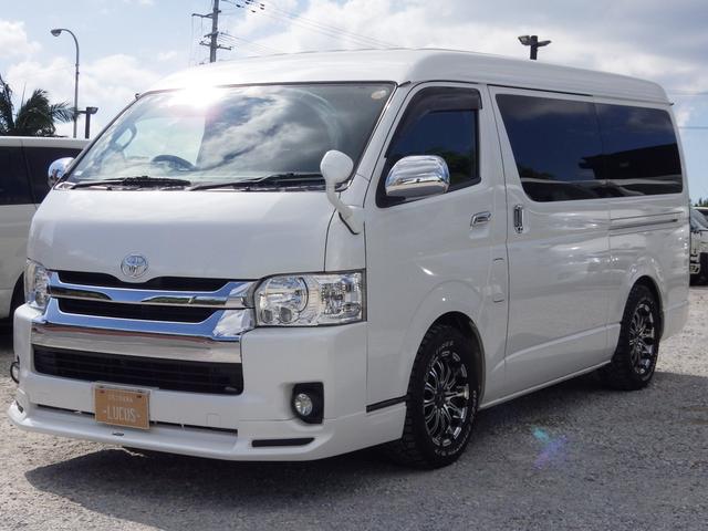 ハイエースワゴン ＧＬ　１０人乗　ガソリン　インパネＡＴ　内地中古　ＰＳ　ＰＷ　ＡＣ　カーナビ　バックカメラ　社外テールレンズ　ＬＥＤヘッドライト　左パワースライドドア　社外ＡＷ（3枚目）