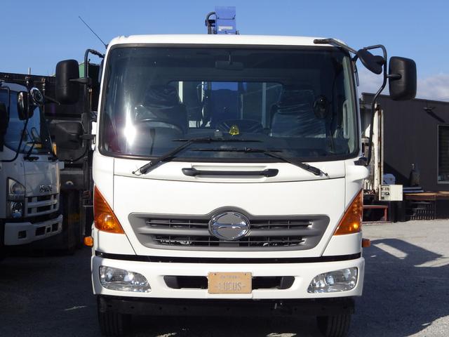 日野レンジャー４段クレーン　２．６５ｔ　軽油　ＡＴ　内地中古　フックイン