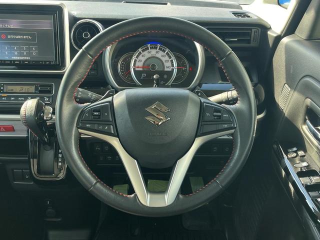 スペーシアカスタム ハイブリッドXSターボ 1年保証付 両側電動ドア 純正SDナビ 全周囲カメラ 衝突被害軽減システム 禁煙車 シートヒーター コーナーセンサー スマートキー LEDヘッド ビルトインETC クルコン 車線逸脱警報(12枚目)