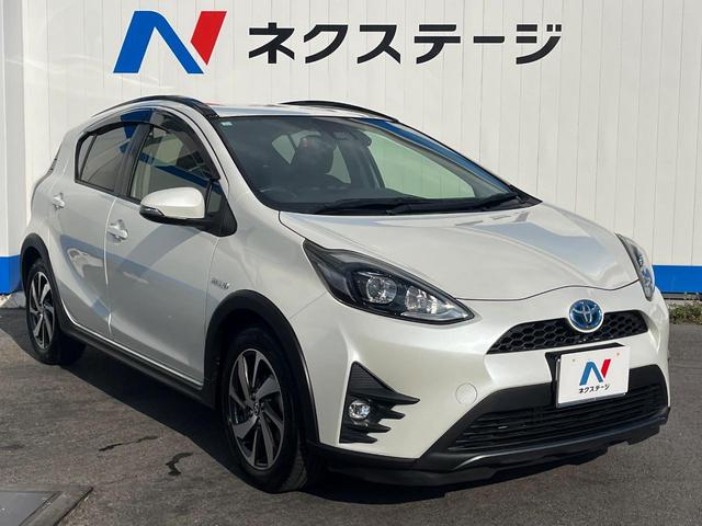 アクア クロスオーバー　１年保証付　バックカメラ　衝突被害軽減システム　禁煙車　ハーフレザーシート　ドラレコ　スマートキー　ＬＥＤヘッド　ビルトインＥＴＣ　クルコン　純正１６インチアルミ　車線逸脱警報　オートライト（17枚目）