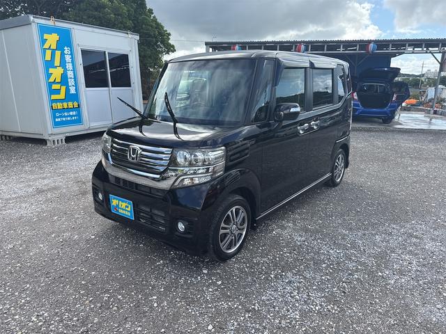 Ｎ－ＢＯＸカスタム Ｇ・Ｌパッケージ　一年保証　スマートキー２個　プッシュスタート　左側パワースライドドア　アイドリングストップ　ワンセグＴＶ　バックカメラ　純正アルミ　Ｂｌｕｅｔｏｏｔｈ　エンジンオイル・バッテリー・ワイパーゴム新品