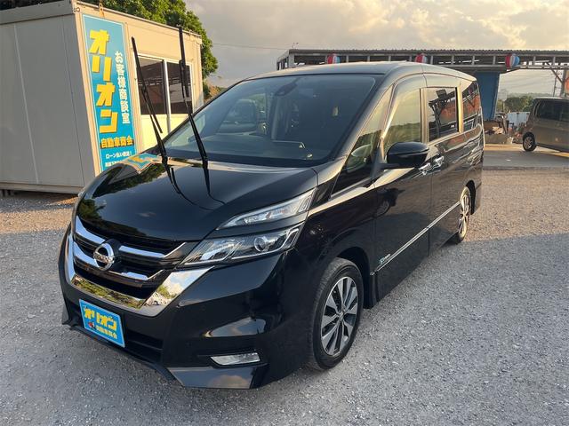 セレナ ハイウェイスターG 本土仕入れ スマートキー プッシュスタート アイドリングストップ ナビ TV Bluetooth フリップダウンモニター アラウンドビューモニター ETC エンジンオイル・バッテリー・ワイパーゴム新品(5枚目)