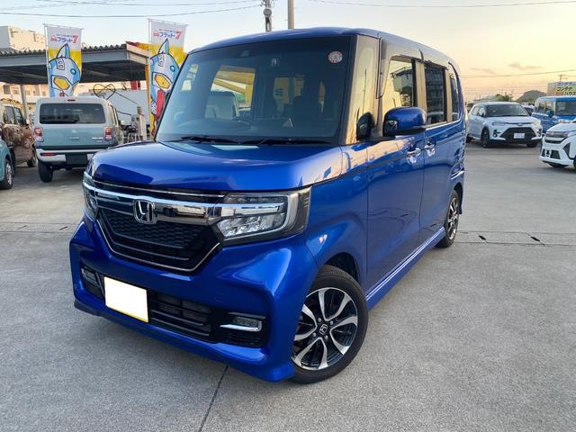 N-BOXカスタム G・Lホンダセンシング ブルートゥース対応ナビ・セルセグTV・CD・DVD/バックカメラ・ETC・ステアリングリモコン・スマートキー・オートエアコン・左側パワースライドドア(2枚目)