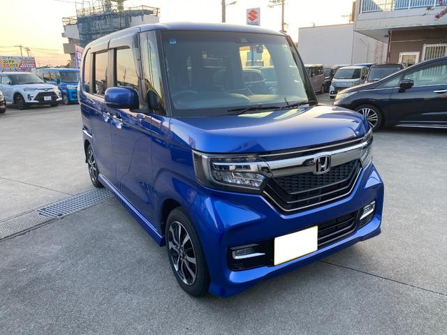 N-BOXカスタム G・Lホンダセンシング ブルートゥース対応ナビ・セルセグTV・CD・DVD/バックカメラ・ETC・ステアリングリモコン・スマートキー・オートエアコン・左側パワースライドドア(4枚目)