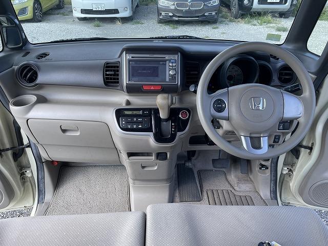 Ｎ－ＢＯＸ Ｇ・Ｌパッケージ　自社　　ローン　スマートキー　ＥＴＣ　ナビ　ワンセグ　バックカメラ　片側電動スライドドア　オートエアコン　衝突安全ボディ　盗難防止システム　助手席エアバッグ（13枚目）