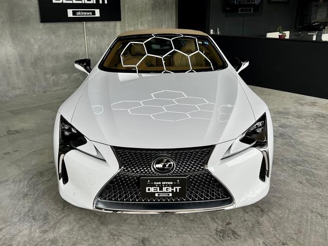 ＬＣ５００　コンバーチブル　セミアニリン本革シート　マークレビンソン　Ｌｅｘｕｓ　Ｓａｆｅｔｙ　Ｓｙｓｔｅｍ＋　３眼ＬＥＤヘッドライト　ＯＰウィンドウスクリーン　ＨＵＤ　フルボディープロテクションフィルム　ＯＰ２１インチＡＷ(3枚目)