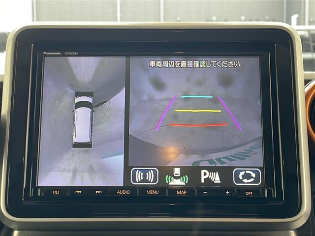 【　全方位カメラ　】上から見下ろしたように駐車が可能です。安心して縦列駐車も可能です♪