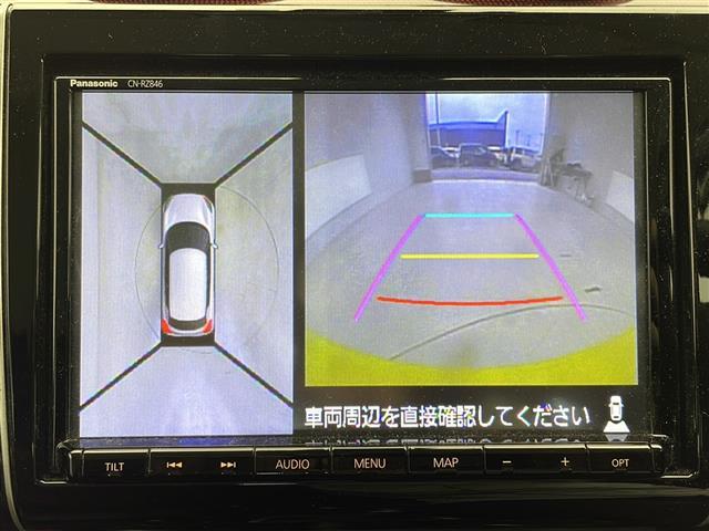 【　全方位カメラ　】上から見下ろしたように駐車が可能です。安心して縦列駐車も可能です♪