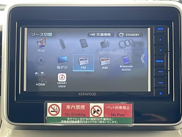 スペーシア ハイブリッドＸ　社外ナビ　ＣＤ　ＤＶＤ　ＴＶ　Ｂｌｕｅｔｏｏｔｈ　バックカメラ　両側パワースライドドア　ＥＴＣ　シートヒーター　スマートキー　プッシュスタート　サンシェード　クリアランスソナー　オートライト